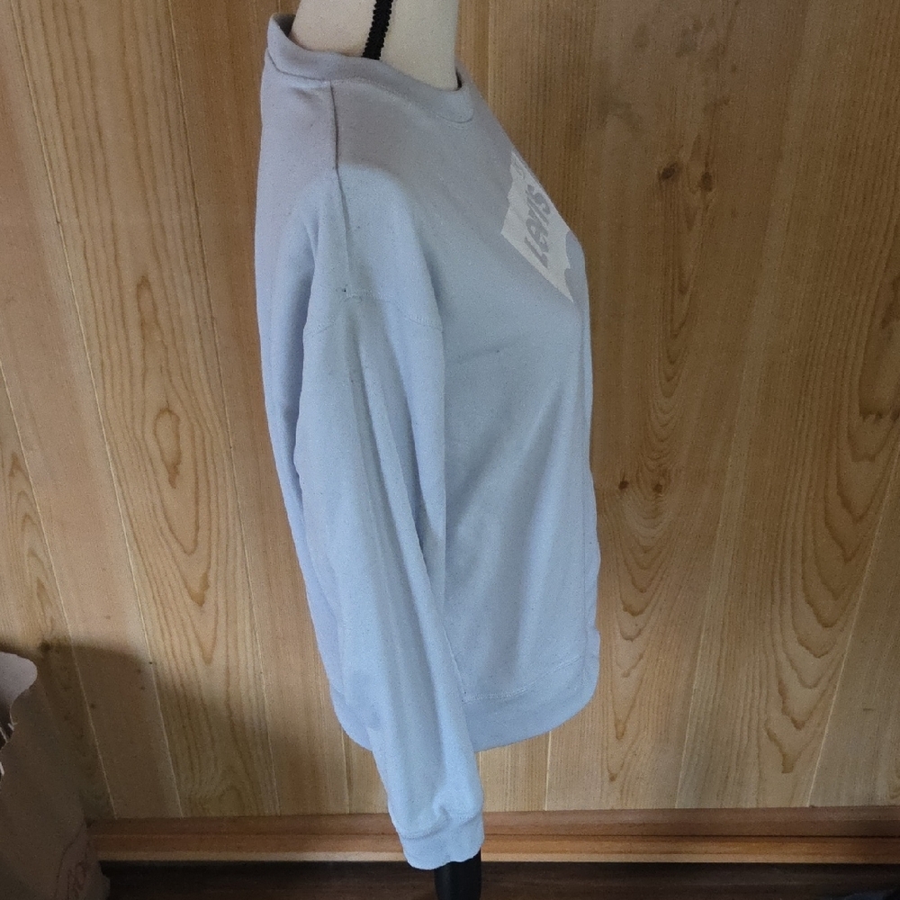 Levi's Sky Blue Logo Sweatshirt - Picture 5 of 14